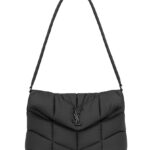 Saint Laurent Puffer Messenger Bag In Econyl Regenerated Nylon Black